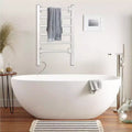 Scaldasalviette a 6 barre, da terra e a parete, scaldabagno da bagno plug-in impermeabile IP56 per bagno e spa