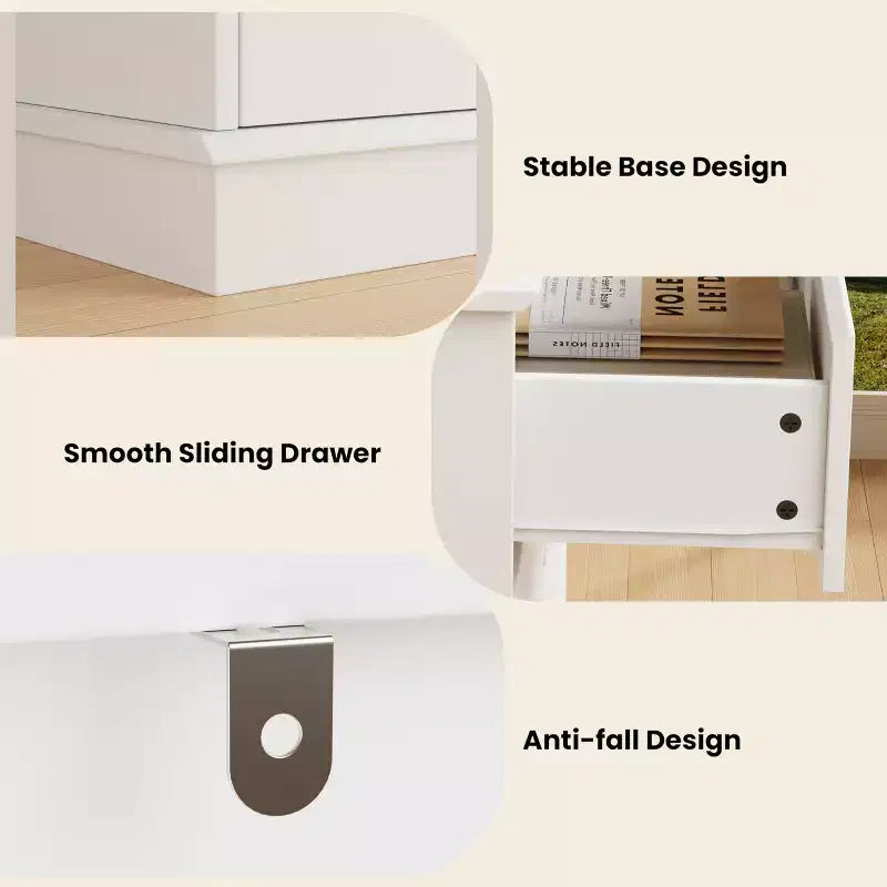 Cassettiera doppia a 8 cassetti, comò moderno in legno largo, dispositivo antiribaltamento, ampio armadio per vestiti, per soggiorno, ingresso